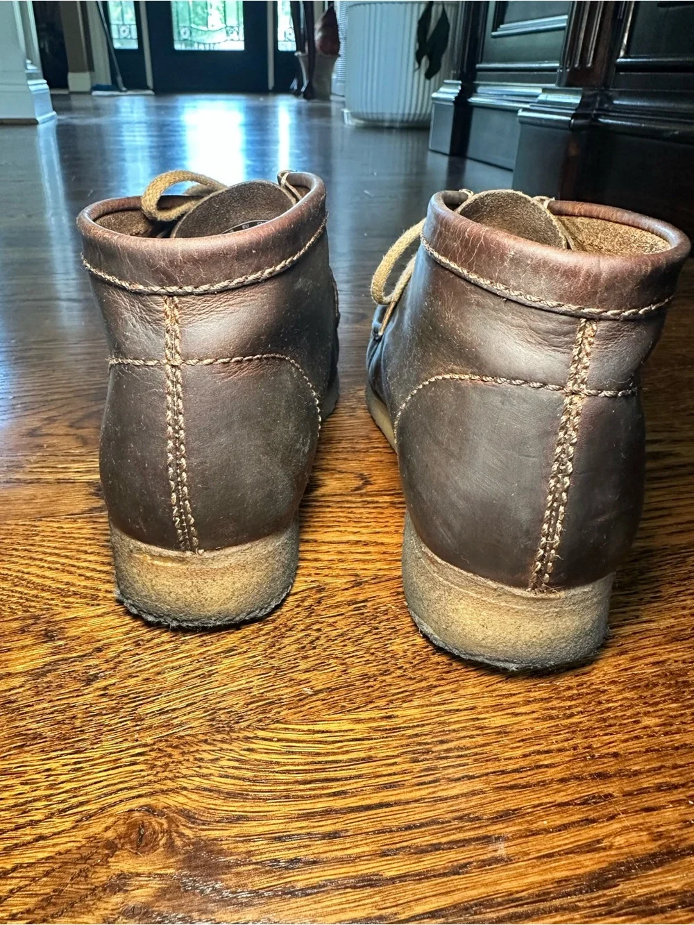 Clarks Dark Brown Leather Chukka Boots
